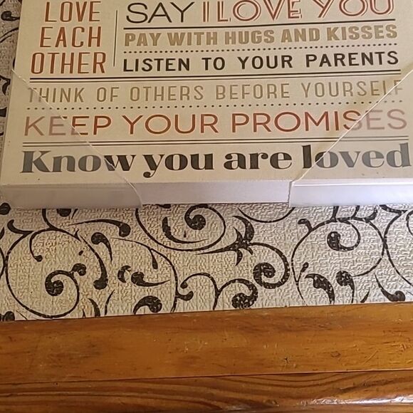 Family Rules Inspirational Wall Art - Picture 6 of 7